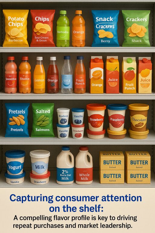 منتجات الأطعمة والمشروبات السوبر ماركت تعرض تكامل النكهة مع النكهات عالية الجودة من الدرجة الغذائية بواسطة نكهة Cuiguai.