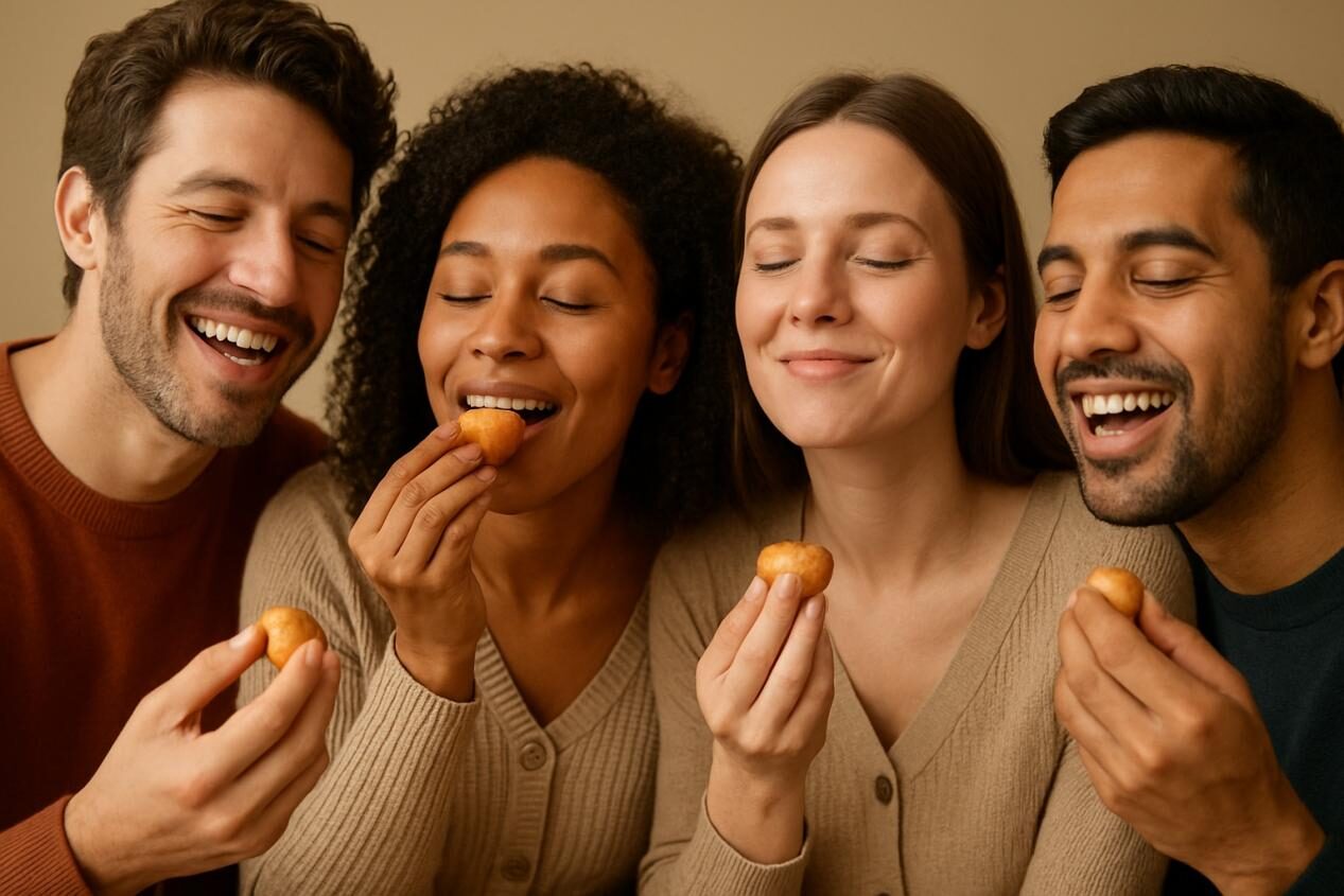 تبادل الابتسامات في الأوقات الجيدة نكهة الطعام والمشروبات النكهة Cuiguai